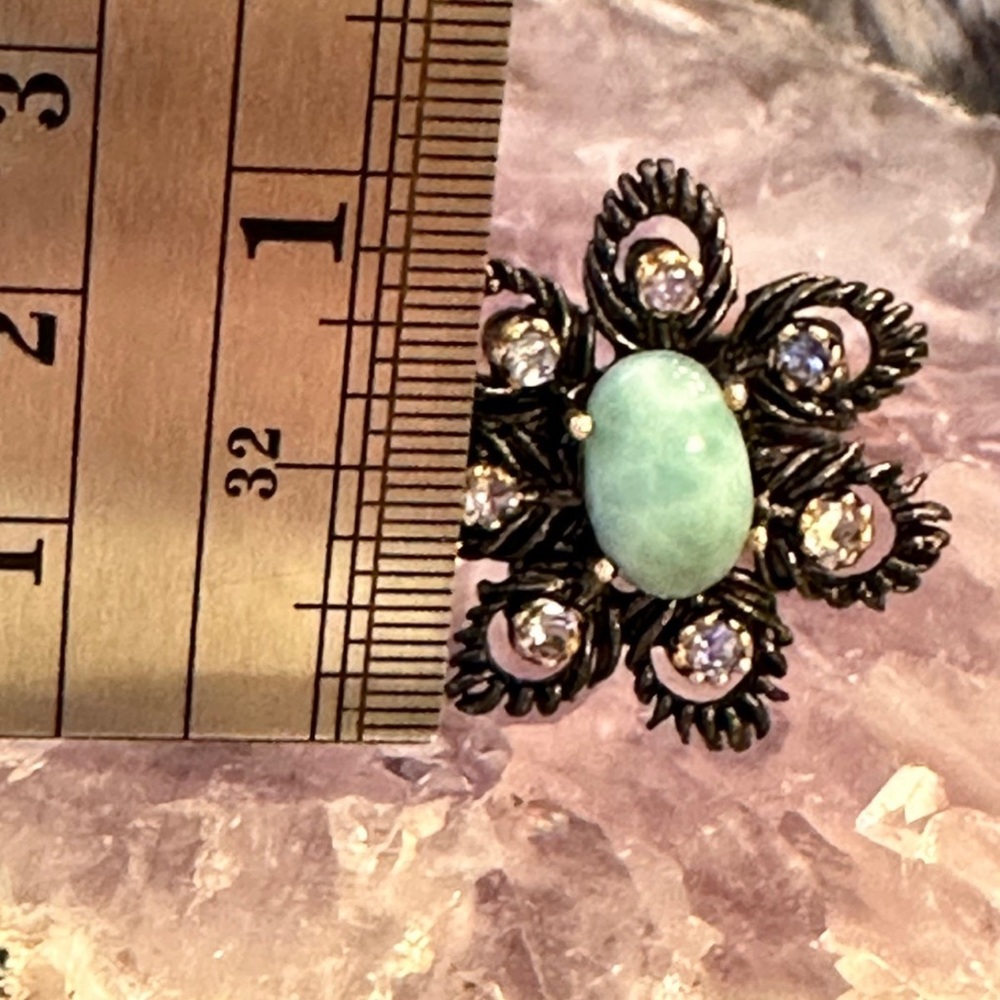 Larimar 925 Solid Sterling Ring - image 5